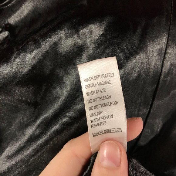 Truworths EU Size 40 (US 8) Black Embossed Double Breasted 3/4 Sleeve Jacket - Picture 10 of 10